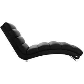 miliboo Taylor Liegestuhl 63 x 169 x 85 cm schwarz
