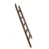 Spetebo Deko Leiter 100cm - Vintage - Altes Holz Deko Element Wand Dekoration Handtuchhalter Retro Holzleiter