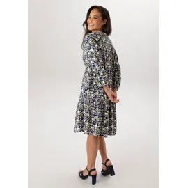 aniston plus Sommerkleid mit modernem Punkte-Druck blau|weiß 52 EU