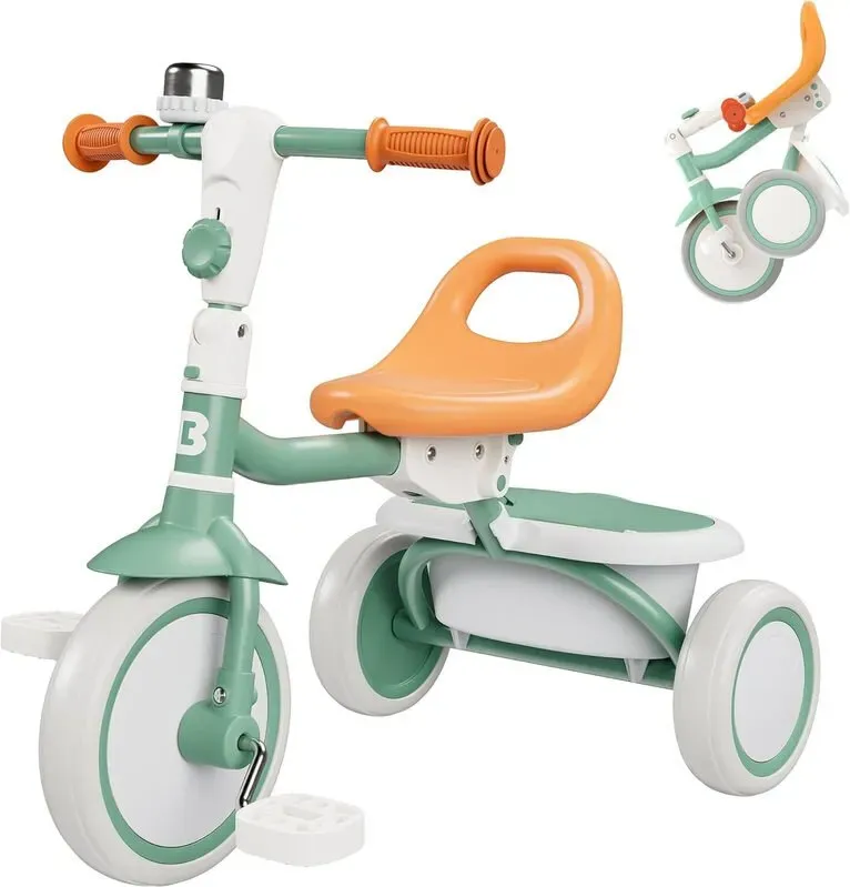 Besrey Dreirad mit Klingel für Kleinkinder von 2-4 Jahren