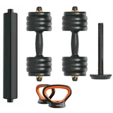 Fed Hantelset V2+stange+kettlebell 40kg - Black / Orange - 40 kg