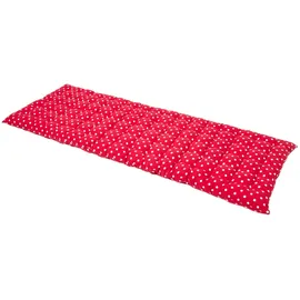 Homescapes Bankauflage 143 x 48 x 5 cm rot gepunktet 1 St.