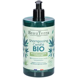 BeauTerra Shampoo mit Bio-Zertifikat - Hanf und Aloe Vera