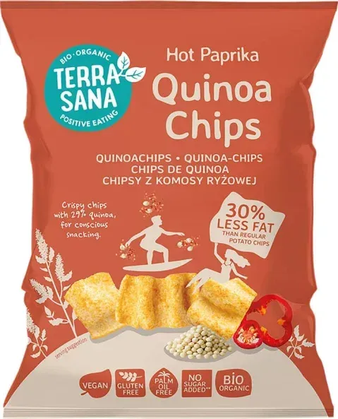 Terrasana Quinoa Chips Hot Paprika bio