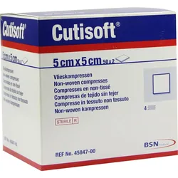 Cutisoft Vlieskompressen Steril 5x5cm 100 ST