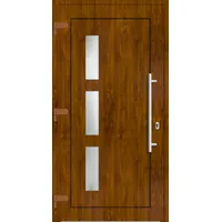 Kunststoff Haustür nach Maß "NELLY" 71 mm Golden Oak holzähnlich beidseitig außen öffnend DIN links
