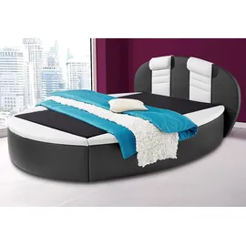 Westfalia Schlafkomfort Rundbett 180 x 230 cm Schwarz/Weiß