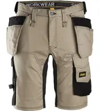 Snickers Workwear Snickers AllroundWork Stretch Shorts mit Holstertaschen 48 khaki/Schwarz