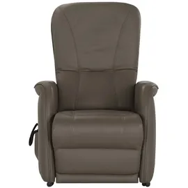 HIMOLLA Fernsehsessel 7568 Leder 77 x 110 x 93 cm Braun elektrisch