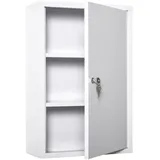 GiPP Medizinschrank, Weiß, Metall, Rechteckig,Rechteckig, Bodenplatte, 40x60x18 cm, Badezimmer, Badezimmerschränke, Medizinschränke