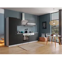 Respekta Küchenblock Malia 280 cm Schwarz