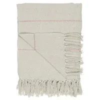 Ib laursen Plaid mit Querstreifen, in creme | Gr.: