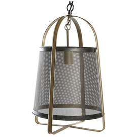 DKD Home Decor Deckenlampe der Marke Grau Gold Metall (31 x 31 x 52 cm) (Referenz: S3021078)