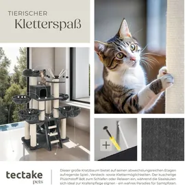 Tectake Gismo 195 cm grau/weiß