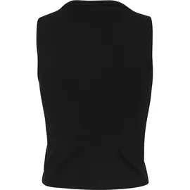 URBAN CLASSICS Ladies Lace Up Cropped Top Schwarz S