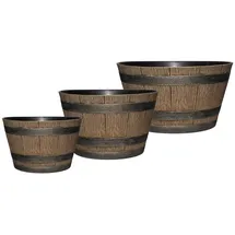 Hti-Living Nessa Ø 30 x 15 cm Braun Komplettset