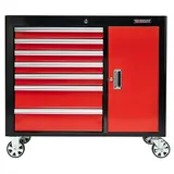 Wisent Werkstattwagen Iron Edition 8T  (Rot/Schwarz, Stahl, Ohne Werkzeug)