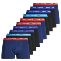 JACK & JONES JACLEE TRUNKS Schwarz/Blau XL 10er Pack