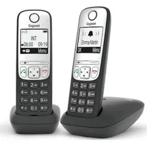 Gigaset A690 Duo schwarz-silber