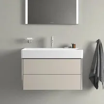 Duravit Waschtischunterschrank 2 Auszüge 78,4 x 39,7 x 46 cm Grau Matt