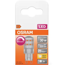 Osram LED-Lampe 4058075607286 3W G9 warmweiß 1 St.