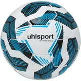 Uhlsport Fairtrade Top Training Addglue Fußball Trainingsball mit Addglue-Technologie, weiß/schwarz/fluo blau