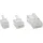 InLine 73014R 10er Pack Modularstecker, 6P4C RJ11 zum Crimpen auf Rundkabel