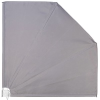 Ventanara® Balkonfächer beige grau Sichtschutz Balkon Windschutz Sonnensegel (120 x 120 cm, Grau)