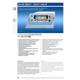 EA Elektro Automatik EA-PS 3200-04 C Labornetzgerät, einstellbar 0 - 200 V/DC 0 - 4A 320W Auto-Rang