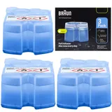 NEU Braun Reinigungskartuschen CCR3 3er Set Rasierer Clean Renew Ersatzpatronen