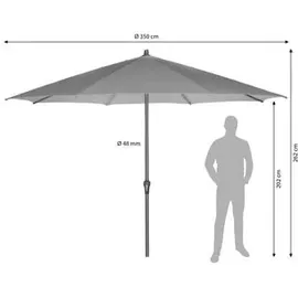 Siena Garden Avio Ø 350 cm anthrazit
