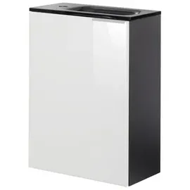 Fackelmann Waschbeckenunterschrank 44 x 60 x 24,3 cm Weiß