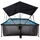 EXIT TOYS Exit Black Wood Pool 300x200x65cm mit und Sonnensegel - Schwarz