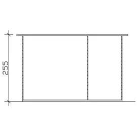 SKANHOLZ Venlo 3 3,80 x 2,50 m schiefergrau