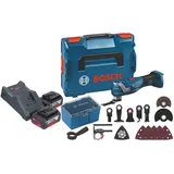 Bosch Professional GOP 18V-34 inkl. 2 x 4,0 Ah + Ladegerät + Zubehör + L-Boxx