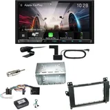 Kenwood DMX8021DABS Android Auto CarPlay Einbauset für Mercedes Vito Viano W639