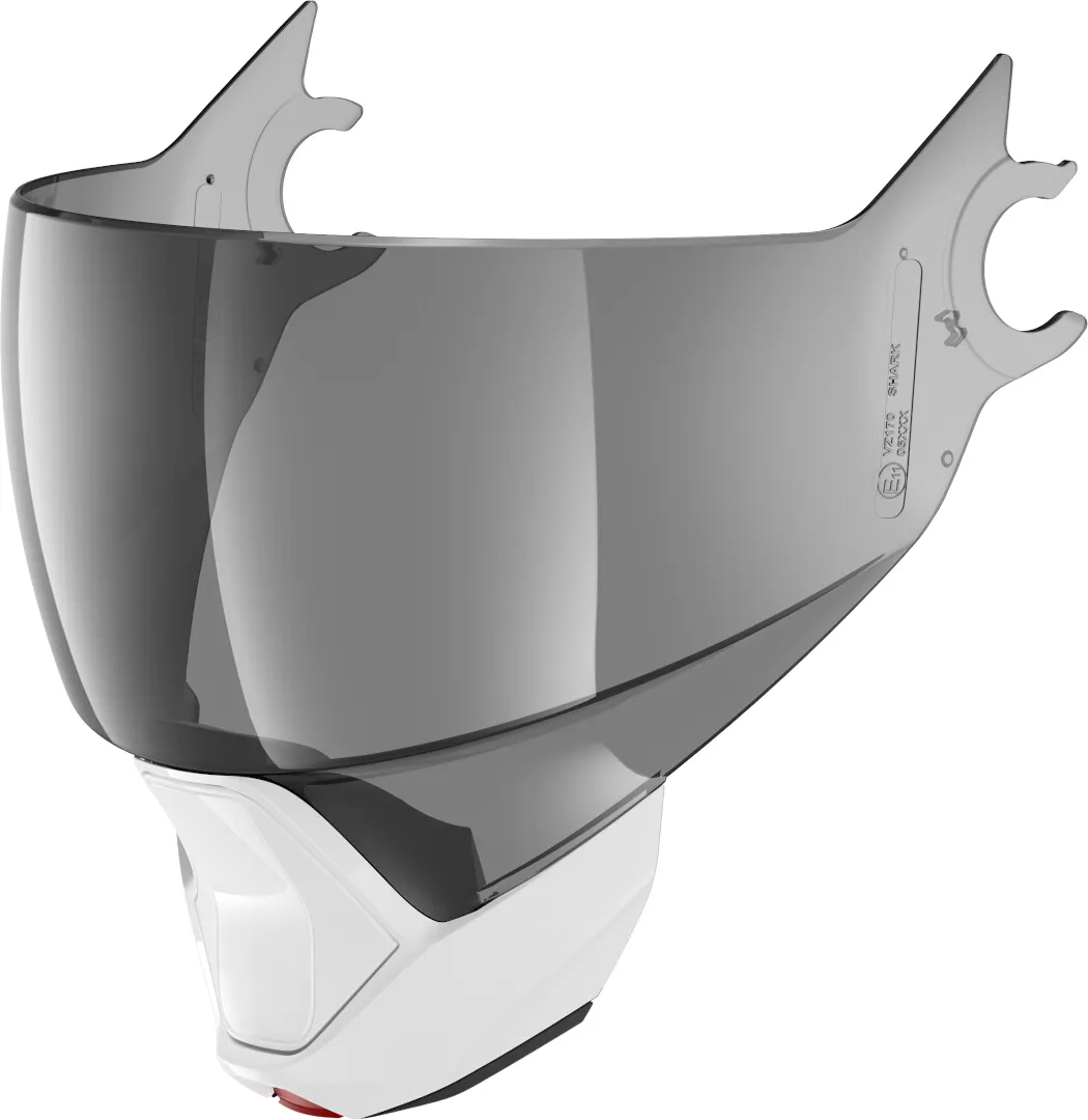 Shark Evojet Visor Chin gordijn set, grijs-wit, Eén maat Voorman