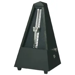 Wittner Metronom 816 Schwarz Poliert mit Glocke - Metronom