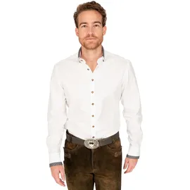 Gipfelstürmer Hemd 420004-4249 in weiß-schwarz | Gr.: 3XL