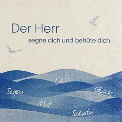 Home Fashion®, Segen, Lunch-Servietten aufgefaltetes Maß 33 cm x 33 cm, im Viertelfalz, 20 Stück pro Pack