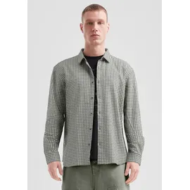QS Karohemd Regular Fit grün/weiß S