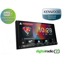 Kenwood DMX8021DABS Auto Media-Receiver Schwarz WLAN 200 W Bluetooth