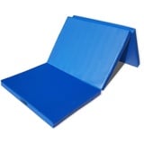 Gymnastikmatte Klappbar 180 x 70 x 8 cm Klappmatte Turnmatte Weichbodenmatte (Blau)