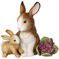 Goebel Jahreshase 2024 Hasenfigur Ostern, aus Biskuit-Porzellan hergestellt, Maße: 13 x 8,5 x 13 cm, 66-845-66-1