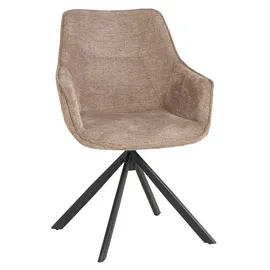 Mr. Deko Esszimmerstuhl San Carlo Polyester braun