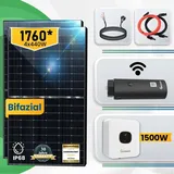 cg camper gold 1760W Solaranlage Bifazial 1500W Photovoltaik Anlage mit Growatt MIC 1500 TL-X WIFI Wechselrichter Smart Mini PV Anlage