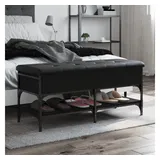vidaXL Schuhbank 102 x 45 x 42 cm schwarz / schwarz