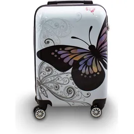 Berwin Design 4-Rollen Cabin L 67 cm / 78 l butterfly/weiß