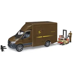 BRUDER - MB Sprinter UPS mit Fahrer und Zubehör 02678