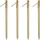 Relaxdays Bodenanker 4er Set Gold